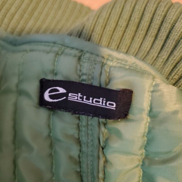 Vintage Y2K E Studio Green Quilted Jacket - Picture 8 of 8